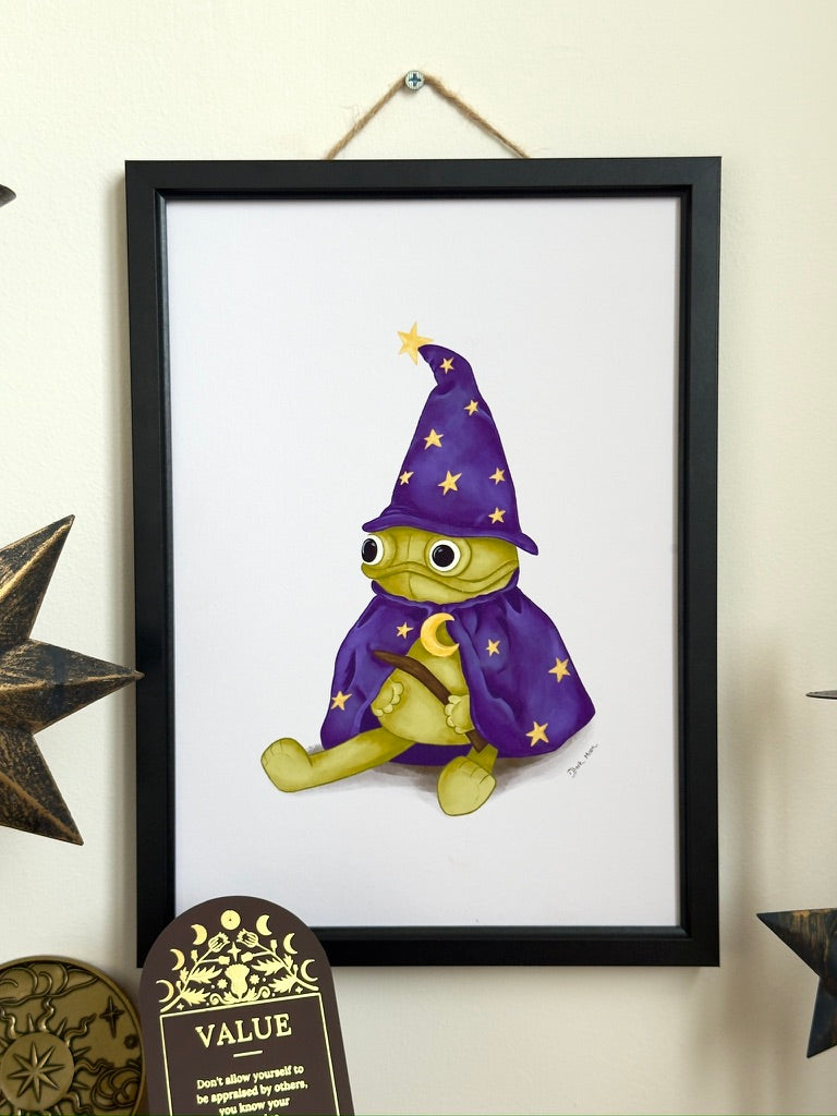 Wizard Frog Art Print