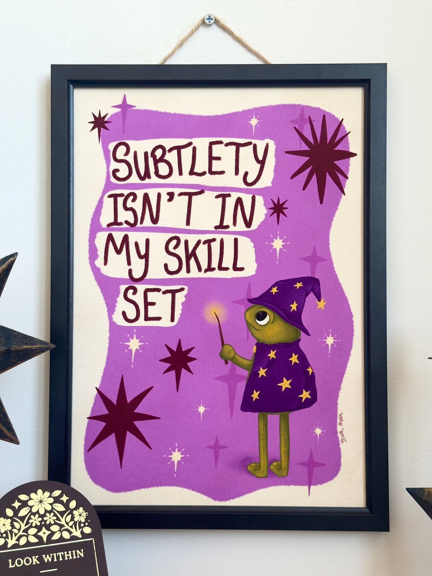 Overt Wizard Frog Print