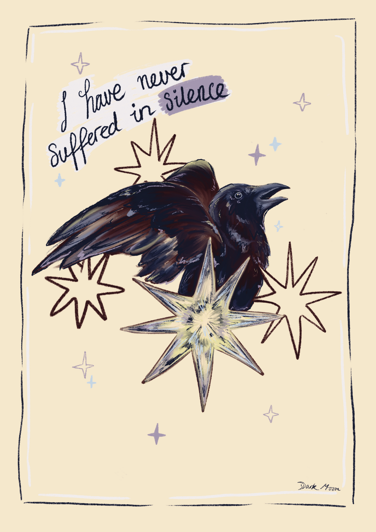 Dramatic Crow Print