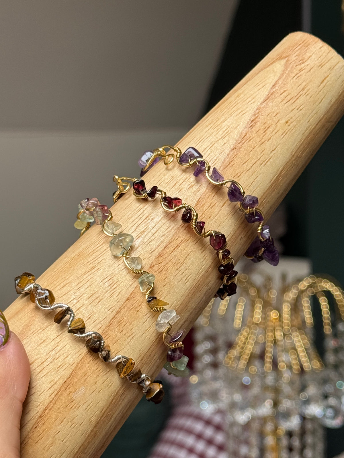 Crystal Chip Bracelet