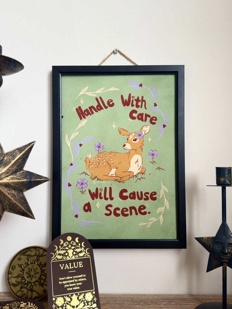 Dramatic Deer Art Print