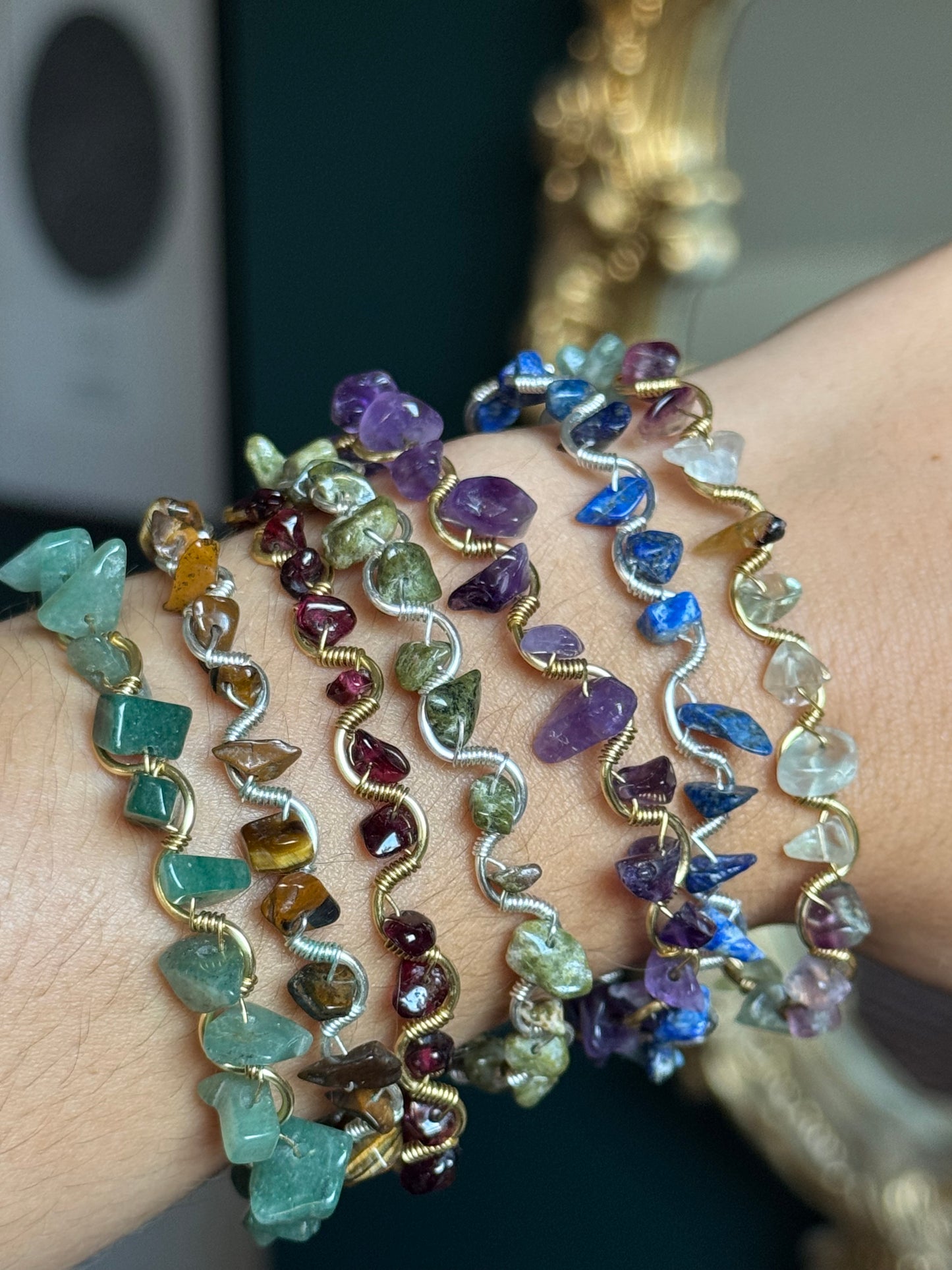 Crystal Chip Bracelet
