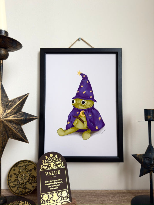 Wizard Frog Art Print