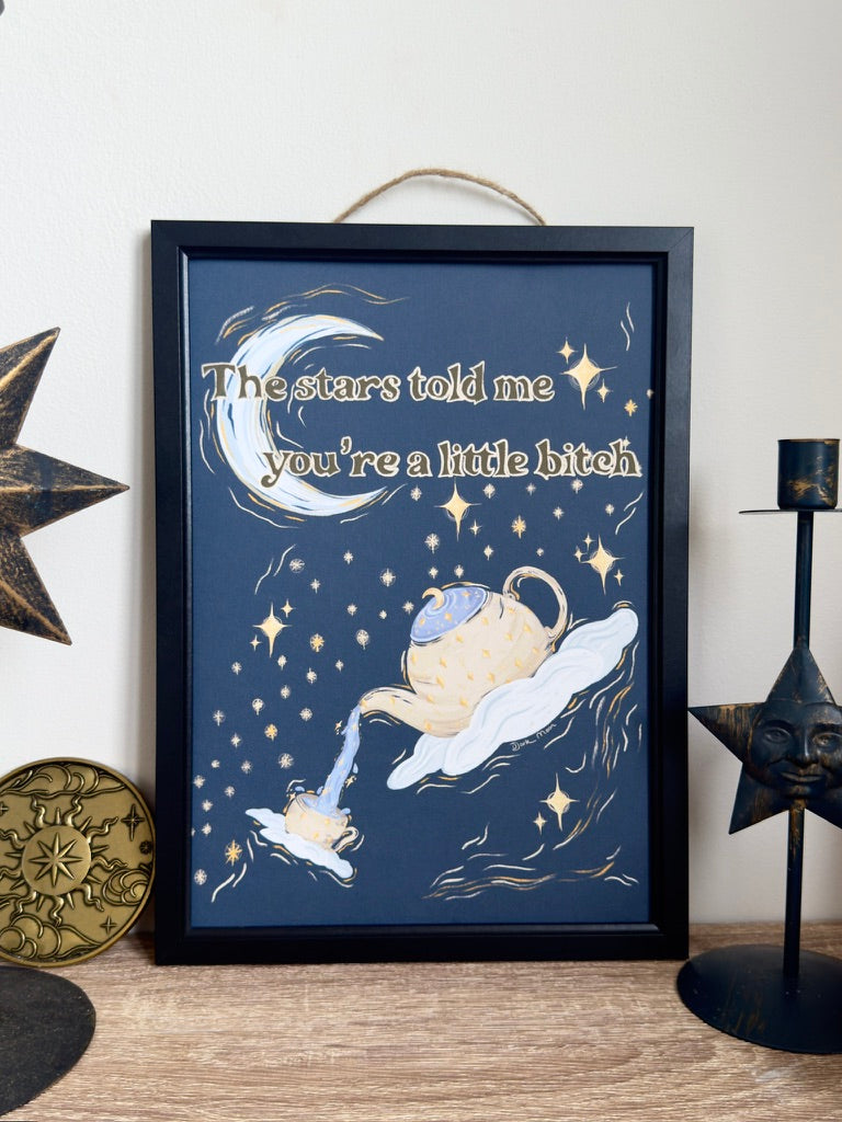 Spilling the Celestial Tea Art Print