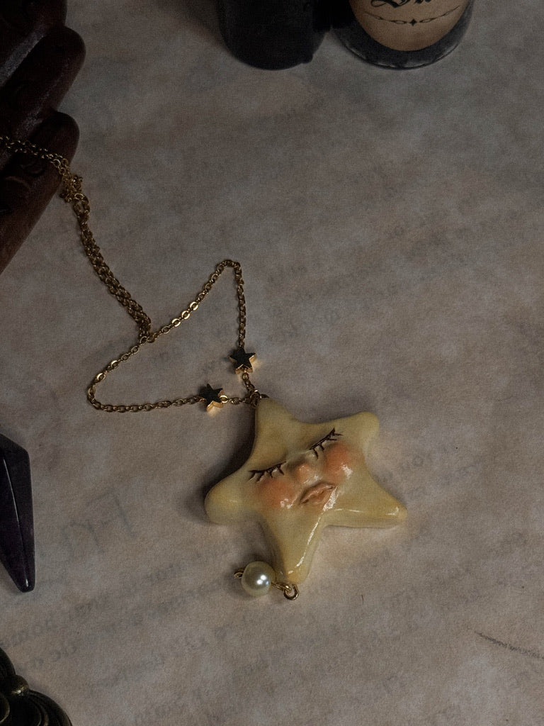 Whimsigoth Handmade Star Pendant Necklace