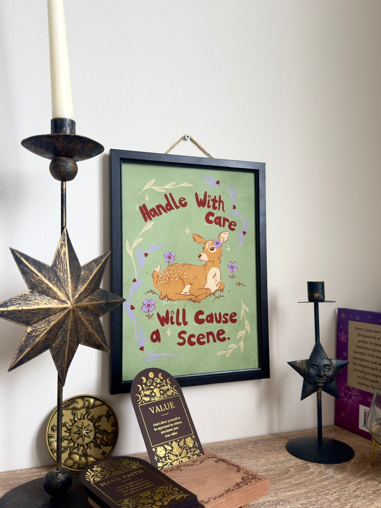 Dramatic Deer Art Print