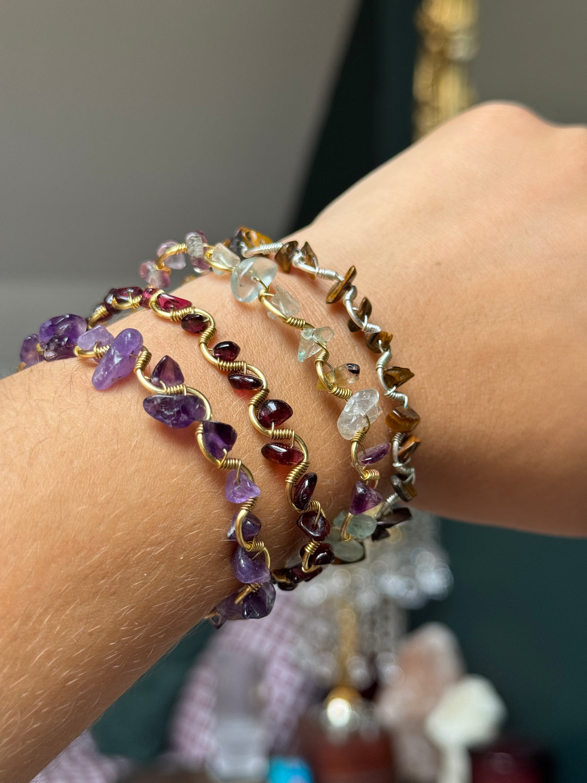 Crystal Chip Bracelet