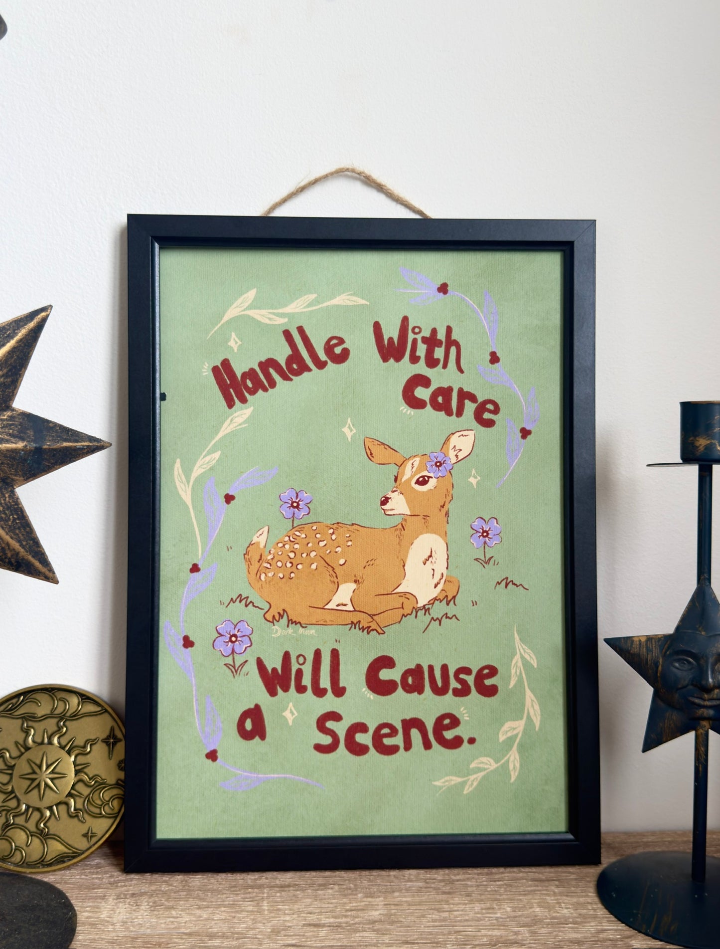 Dramatic Deer Art Print