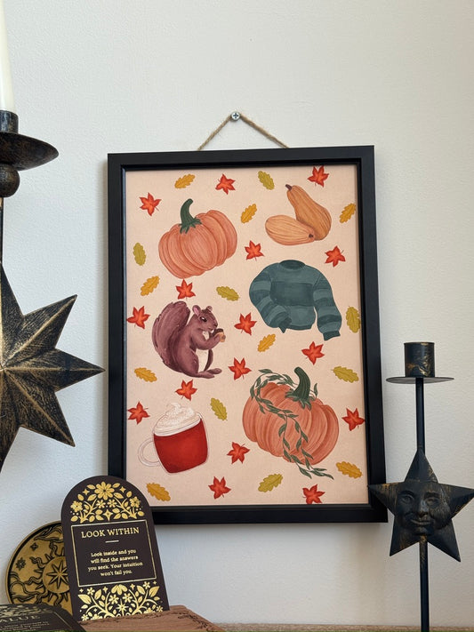 Cozy Autumn Essentials Art Print