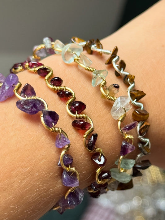 Crystal Chip Bracelet