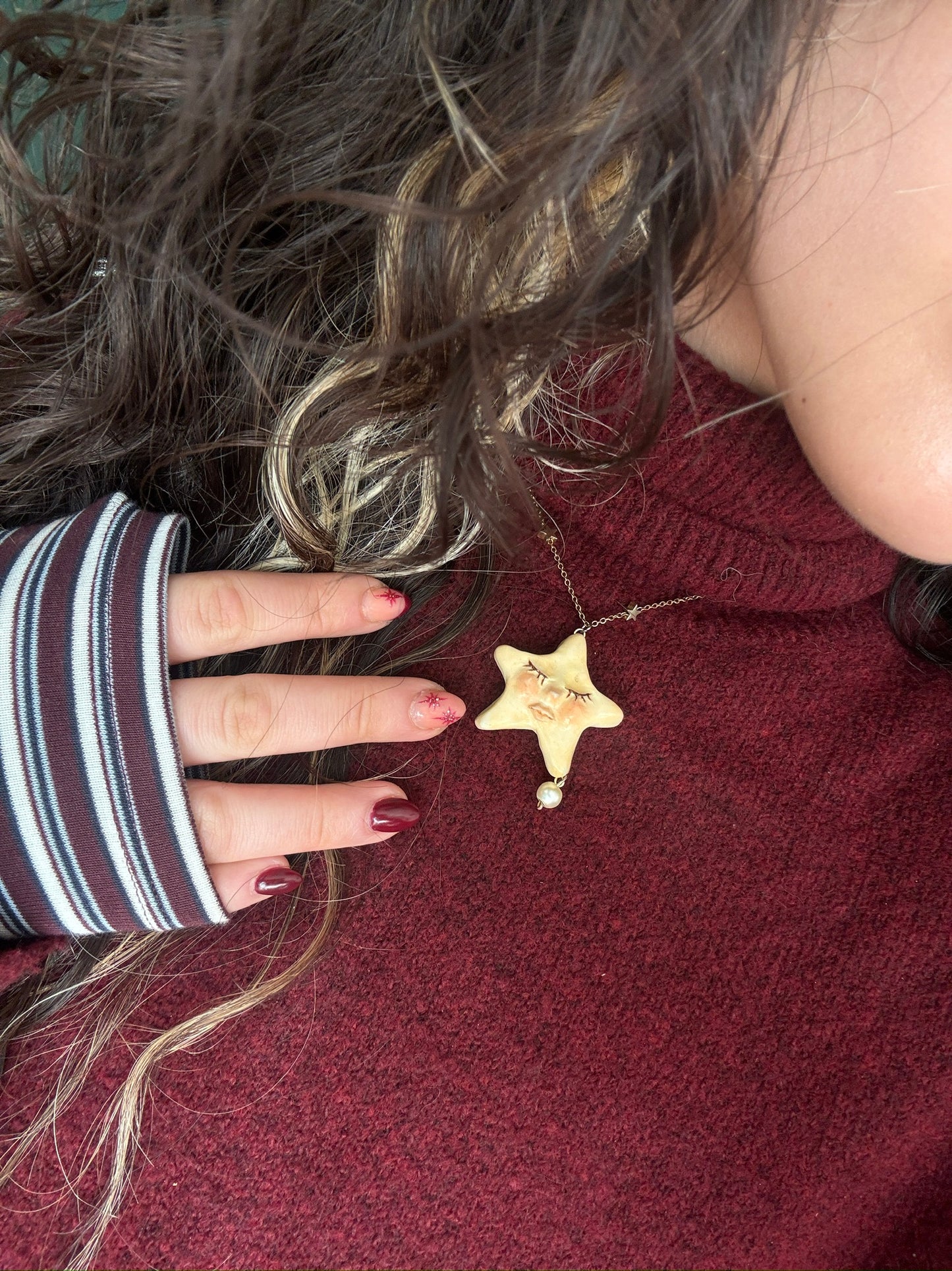 Whimsigoth Handmade Star Pendant Necklace