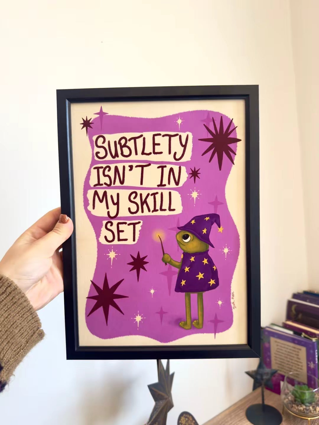 Overt Wizard Frog Print