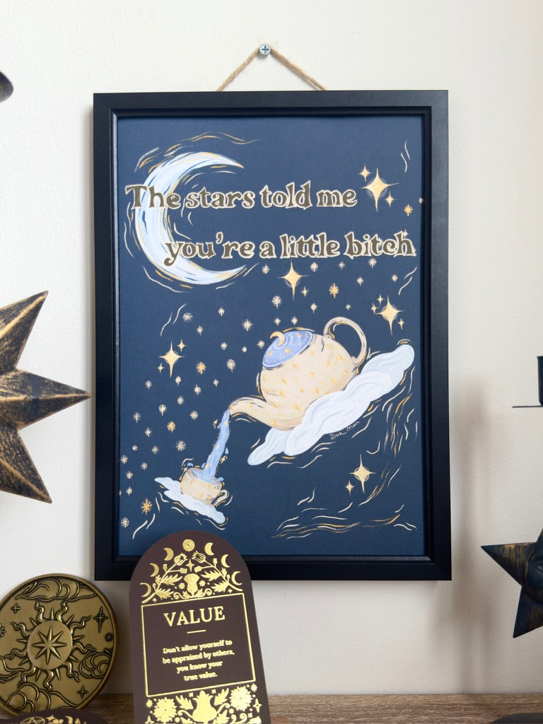 Spilling the Celestial Tea Art Print