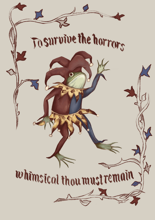 Medieval Frog Print
