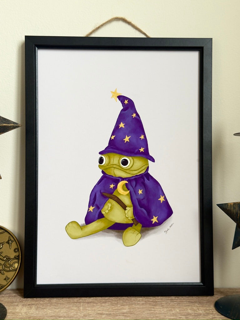 Wizard Frog Art Print