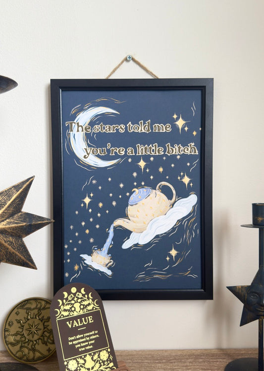 Spilling the Celestial Tea Art Print